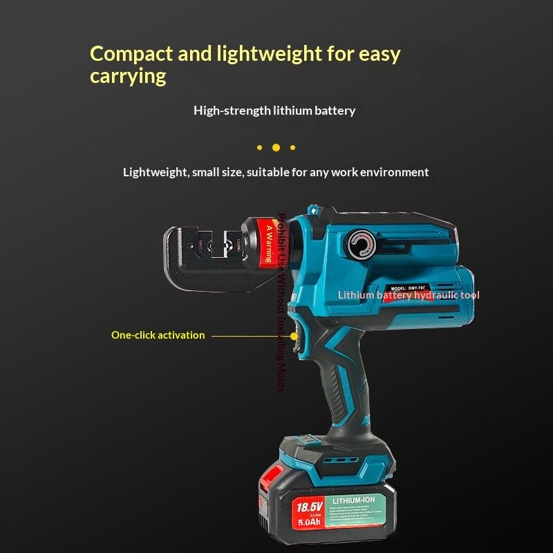 Portable Cable Crimping Tool for Copper & Aluminum