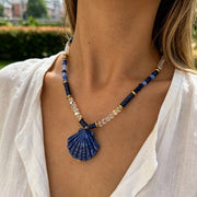 Ceramic Shell Necklace for Women - Trendy Beachy Chic