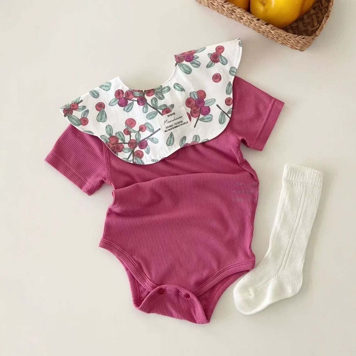 Soft Newborn Onesie for Girls - Breathable & Cozy