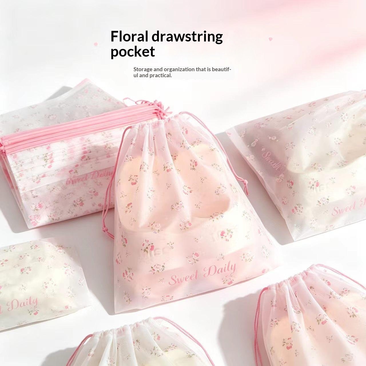Floral Storage Pouch Set - 10 Pack