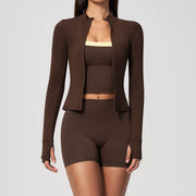 Women's Yoga Set 3-Piece Outfit for Fitness & Leisure