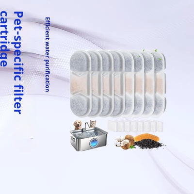 Keep Your Pet's Water Fresh with Our Stainless Steel Filter Cartridge
