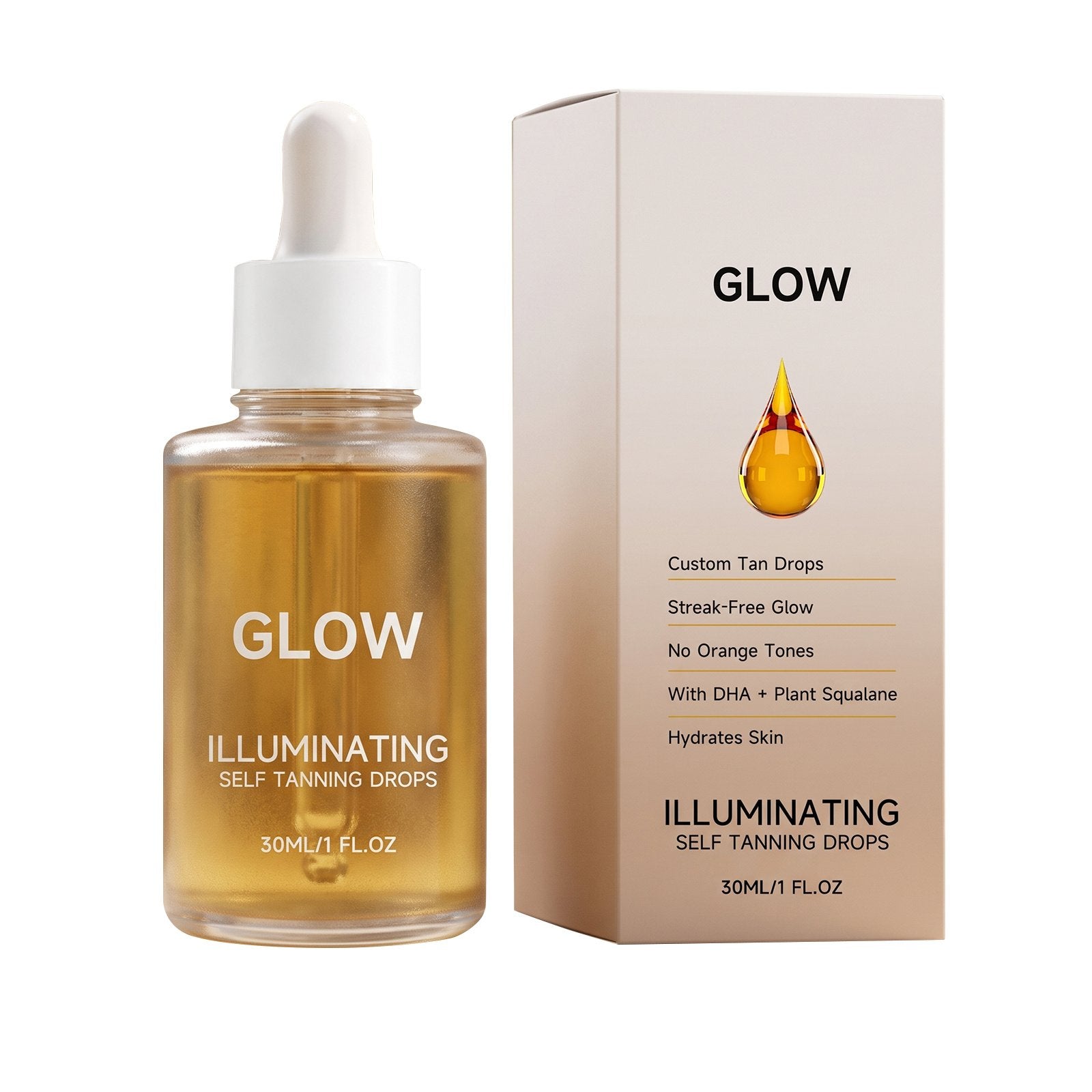 Instant Self-Tanning Drops for Glowing Skin