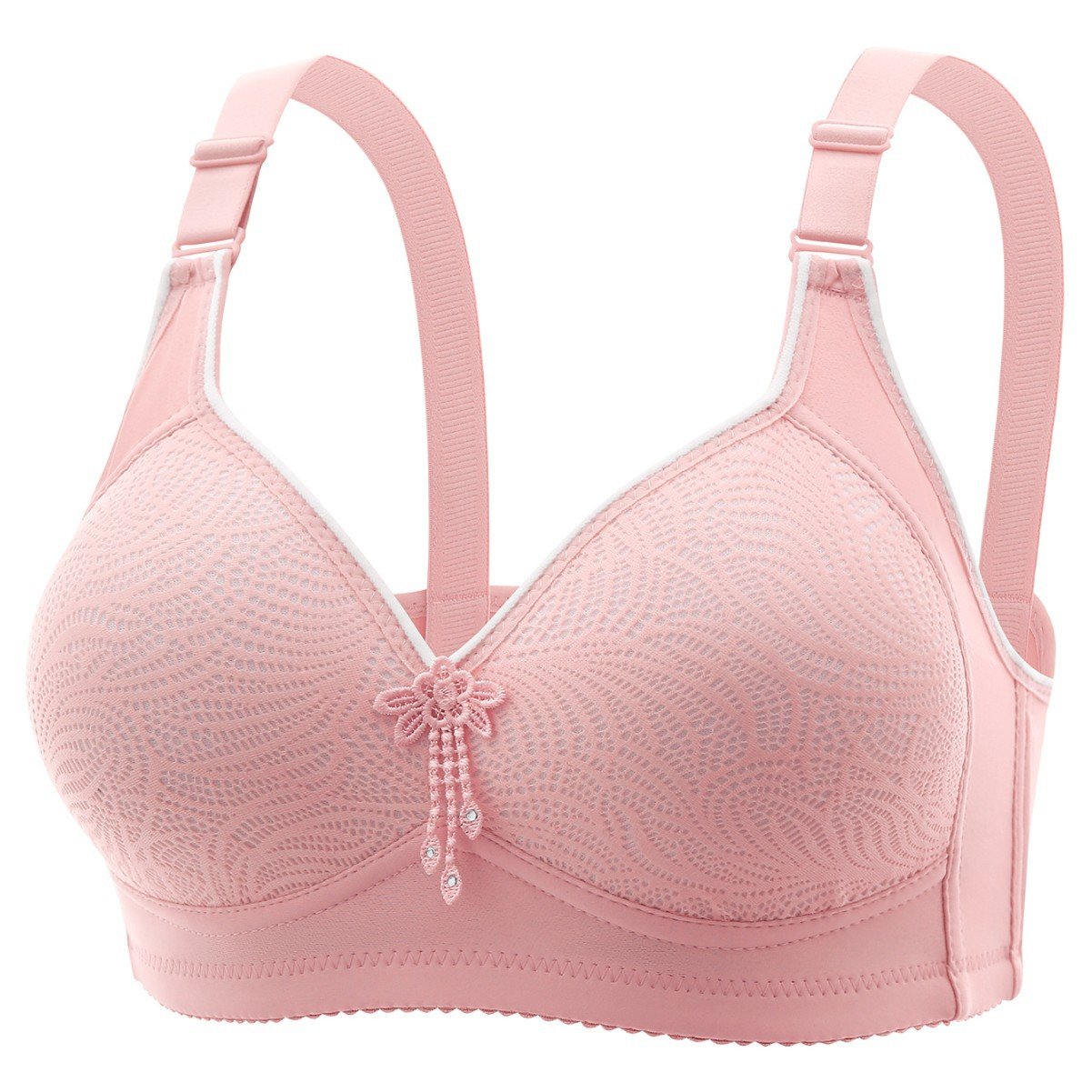 Wireless Lace Bra for Comfort and Support