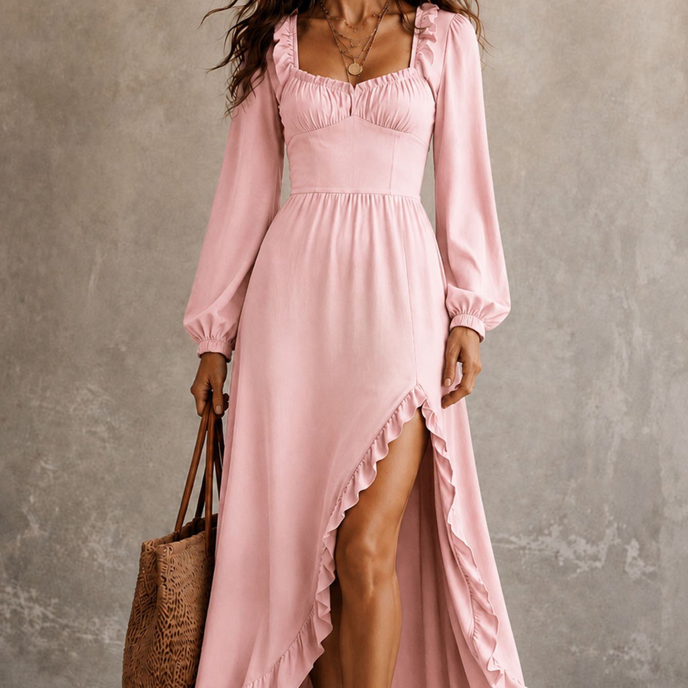 Elegant Polyester Dress for Women