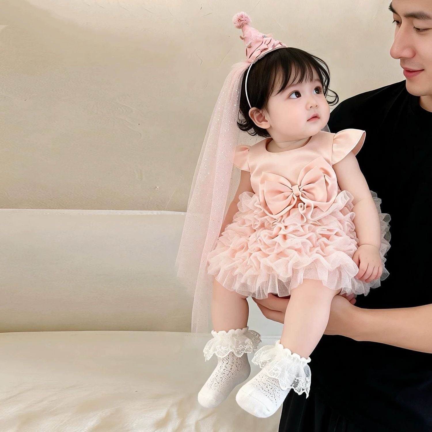 Adorable Baby Girl's Summer Dress for Infants - 100 Days Celebration