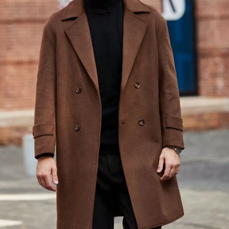 Relaxed-fit Wool Trench Coat for Women