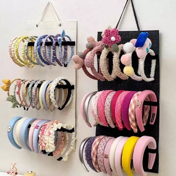 Hair Tie Organizer with 3-Tiered Storage Rack