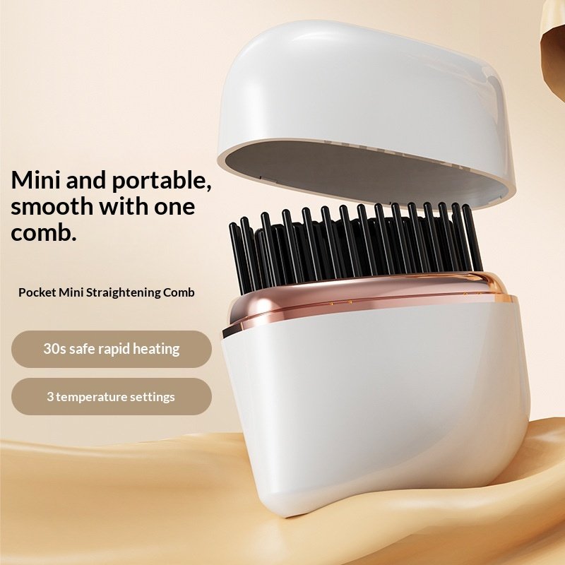 Mini Straightening Comb for Smooth Hair