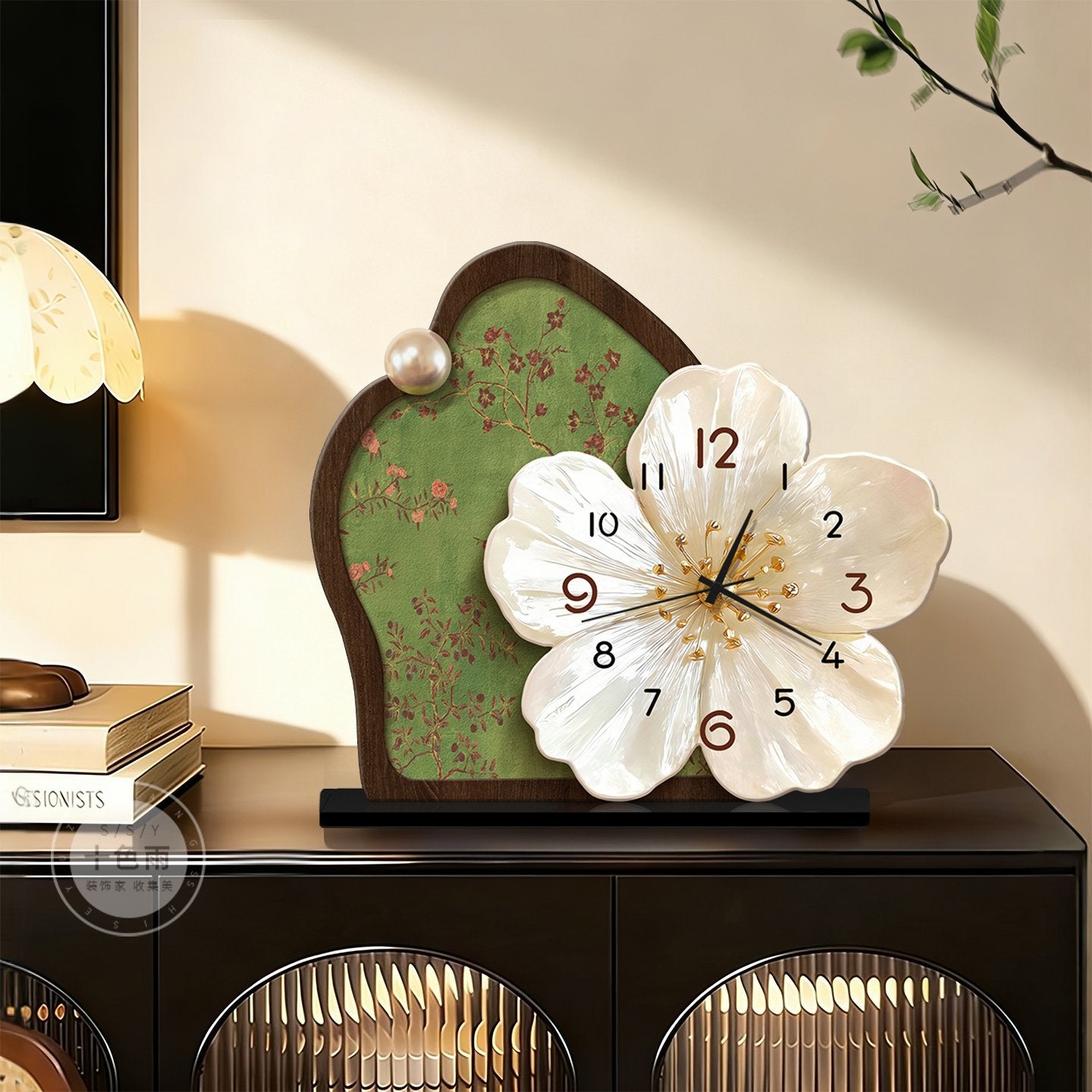 Vintage Botanical Clock Decoration