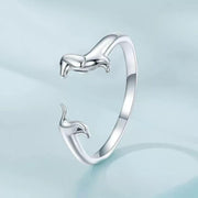 Eco-Friendly Copper Sausage Dog Ring