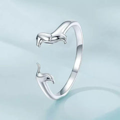 Eco-Friendly Copper Sausage Dog Ring
