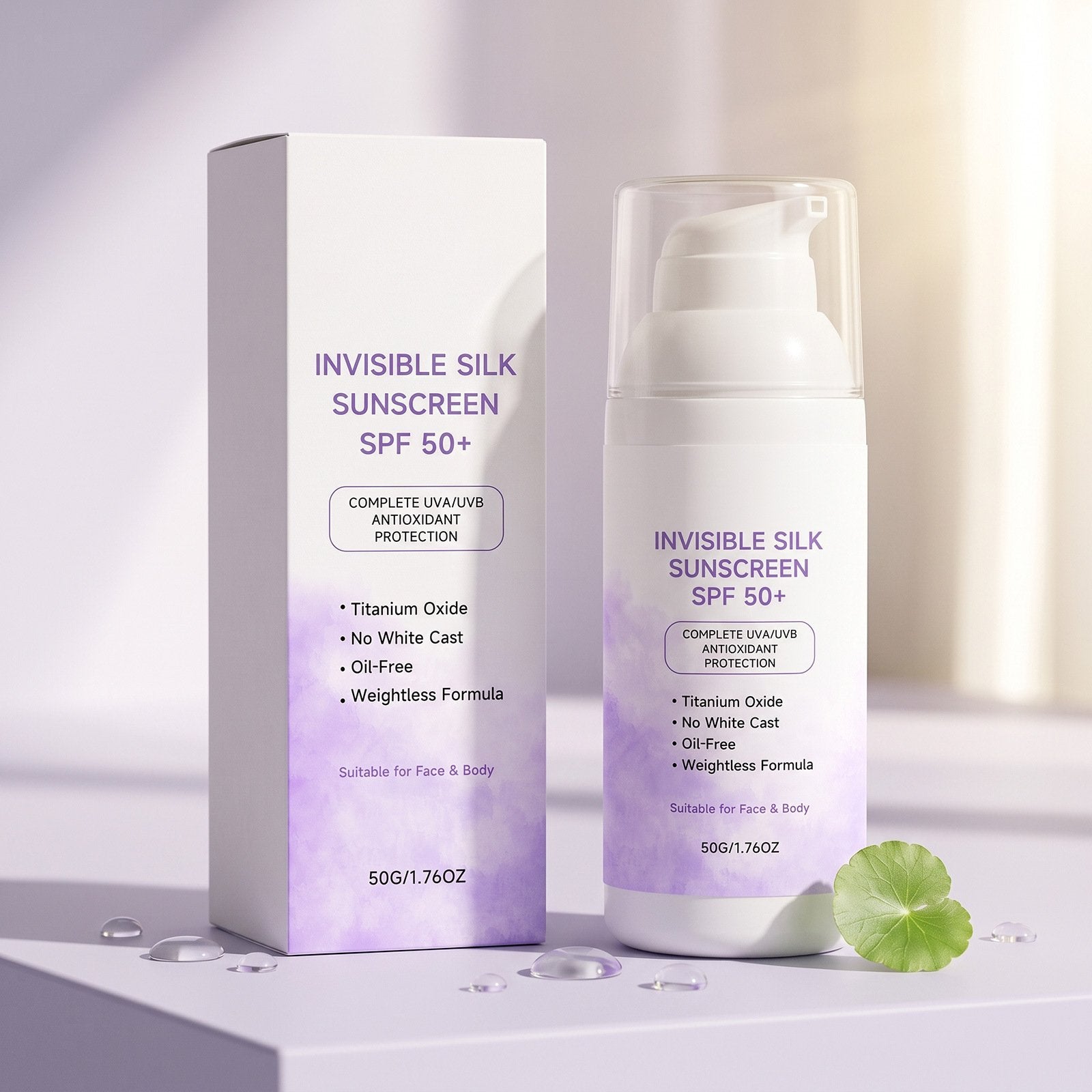 Non-Greasy Invisible Sunscreen for Daily Protection