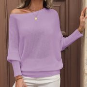 Elegant Off-Shoulder Knit Top for Women