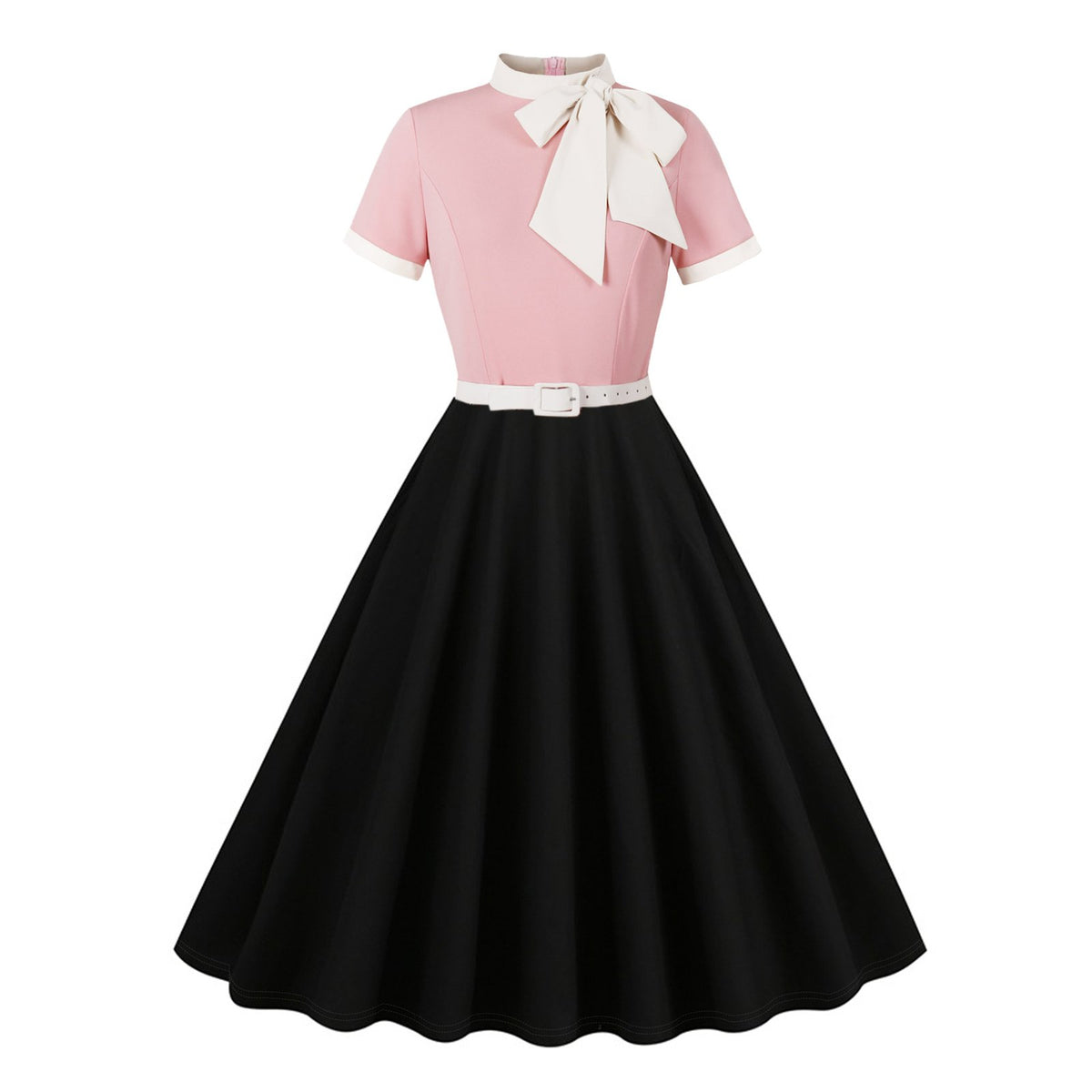 Ladies' Bow-knot Slim-fit Patchwork Elegant Skirt