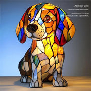Unique Dog Lamp Resin Decorations for Home Office