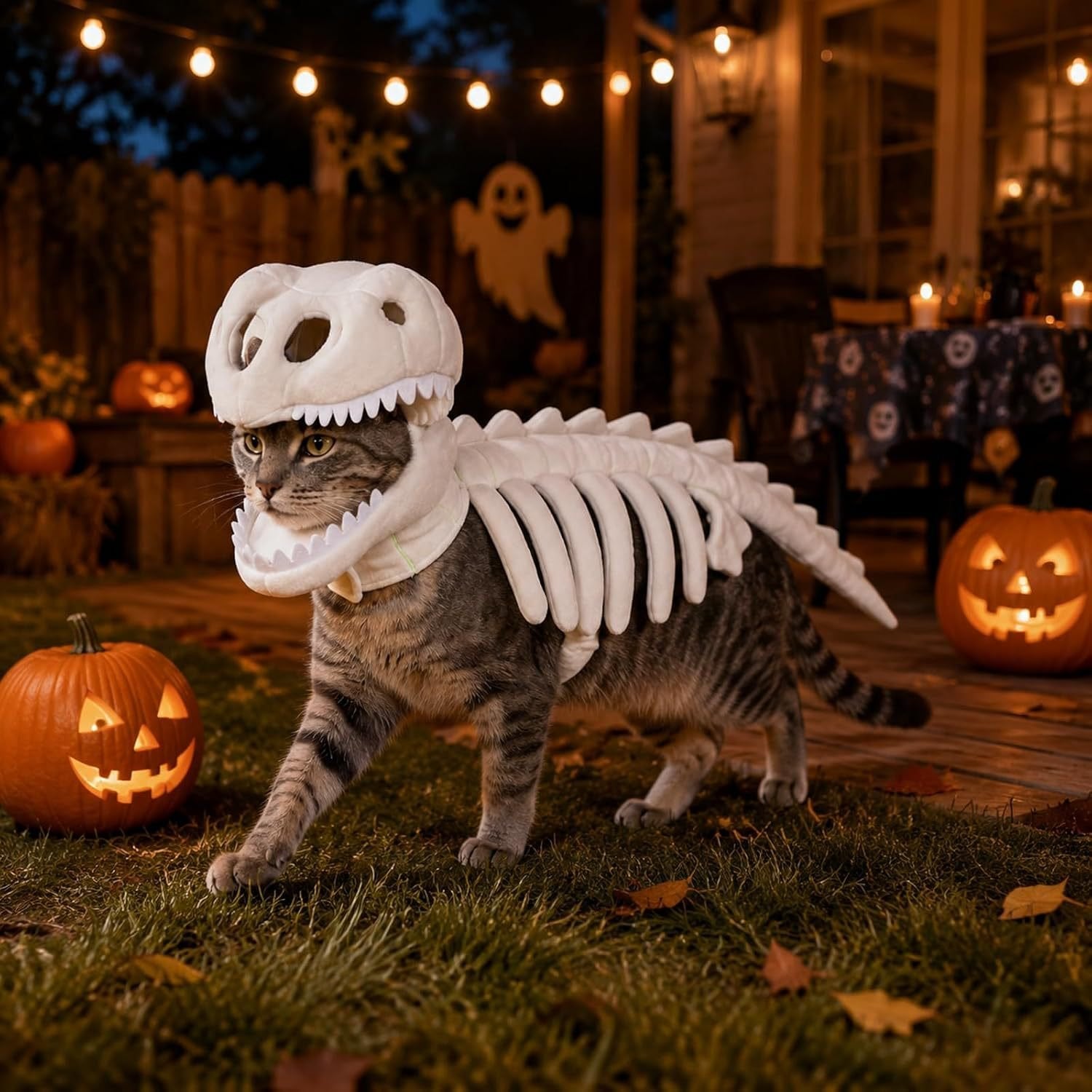 Pet Dinosaur Skeleton Costume for Adults & Kids