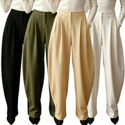 Wide-leg Professional Pants for Women - White, Black & More