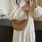 Handwoven Dumpling-Style Crossbody Bag