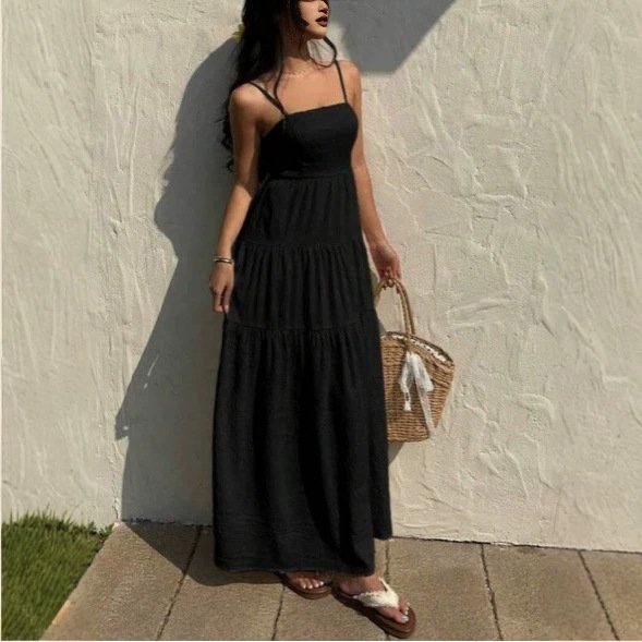 Vacation-Friendly Strap Dress for Women