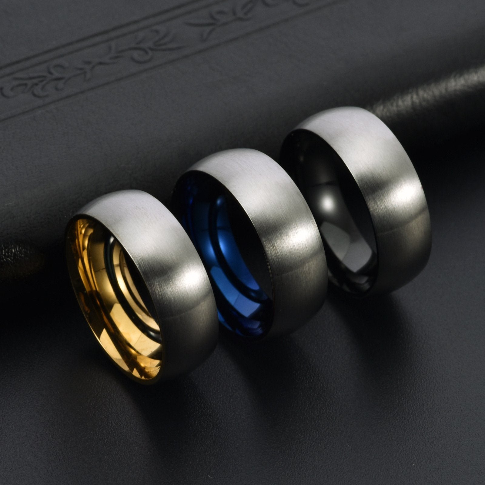 Matte Titanium Steel Ring for Men