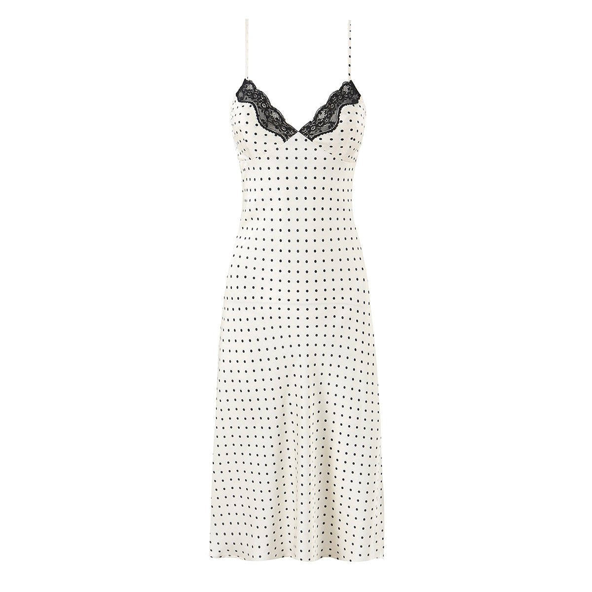Polka Dot Lace Dress for Women - Vacation Chic