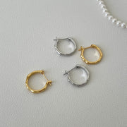 Elegant 925 Silver Hoop Earrings for Women