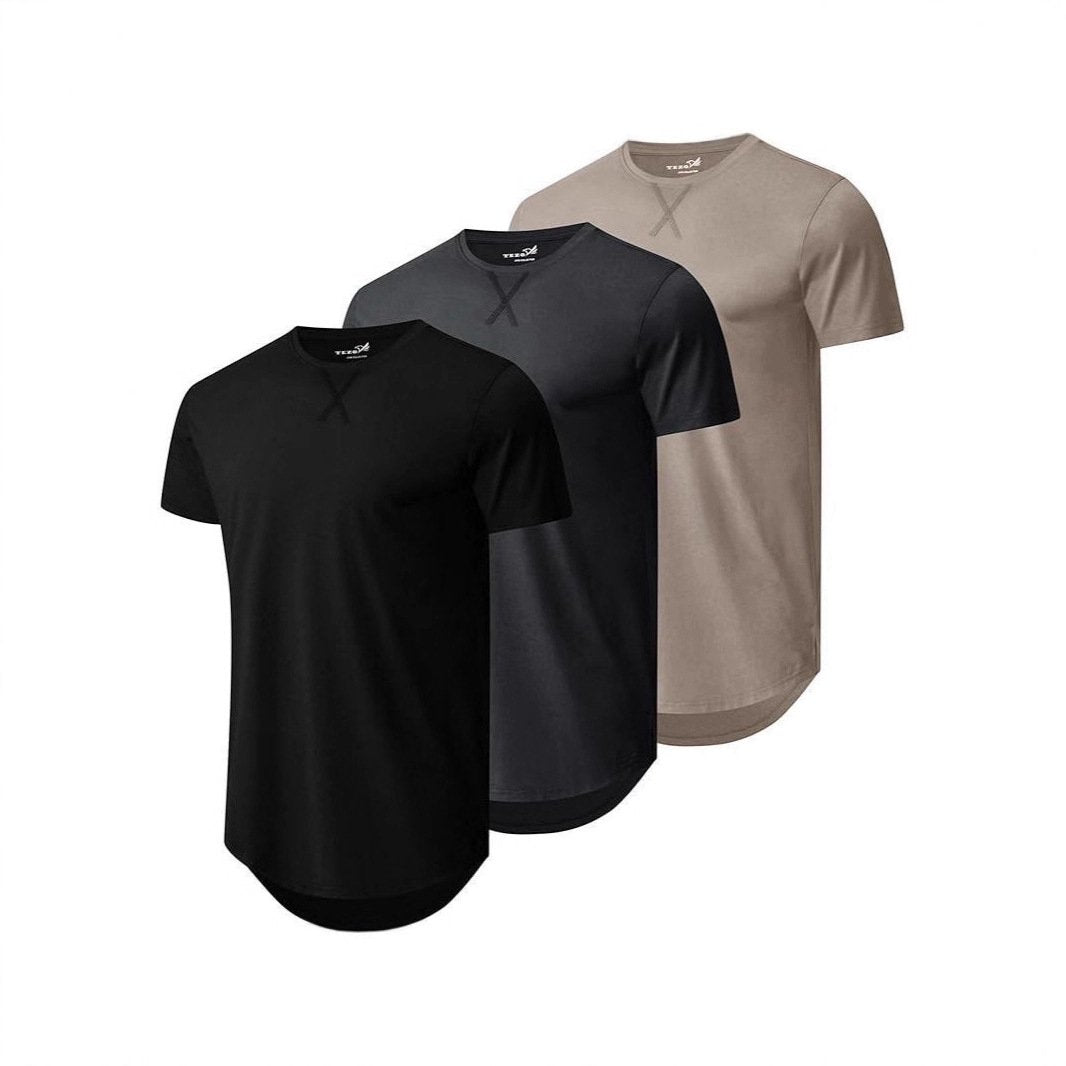 Comfortable Faux Cotton Long Sleeve Tee