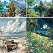 Seaside Scene Diamond Painting Kit - Modern Home Decor