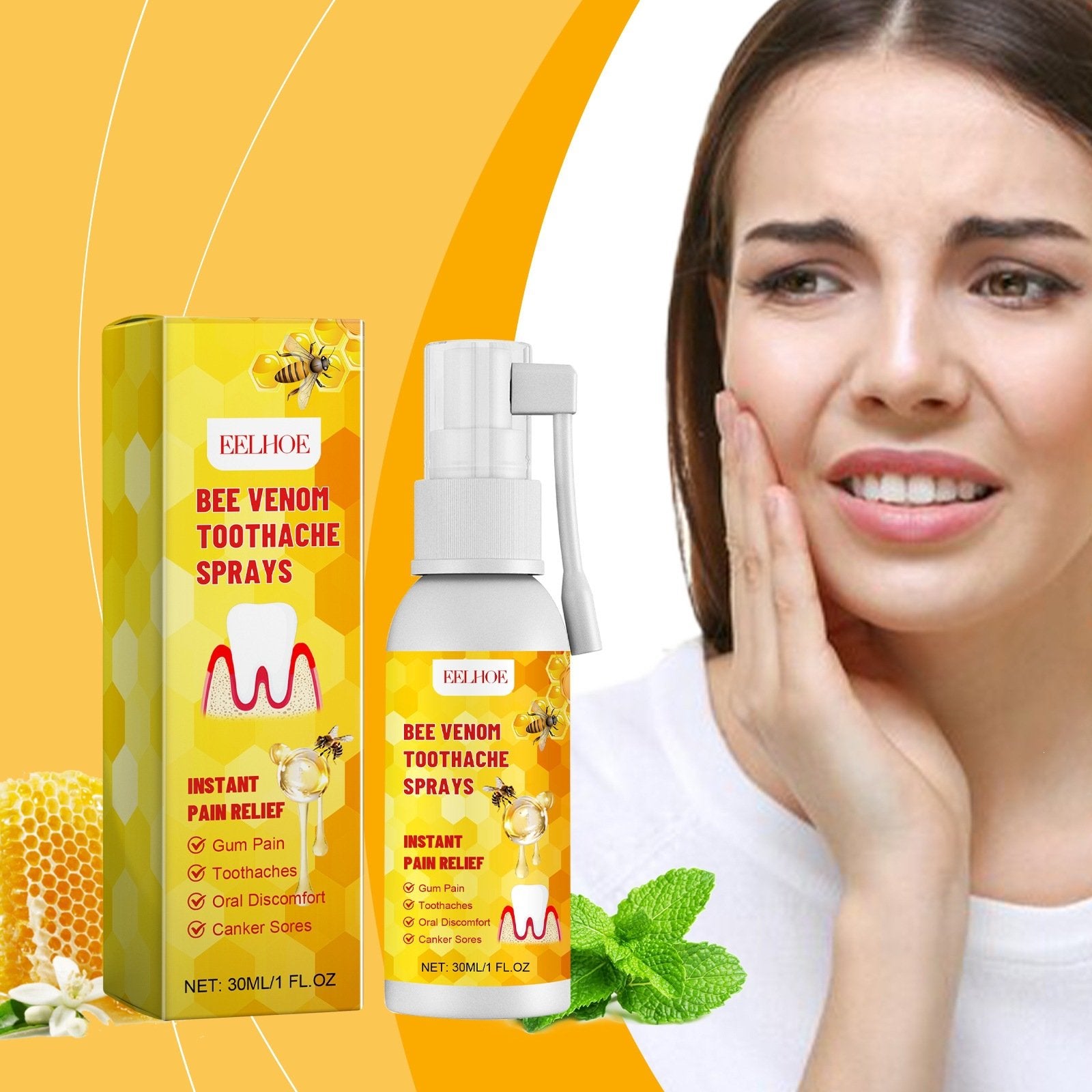Instant Toothache Relief Spray