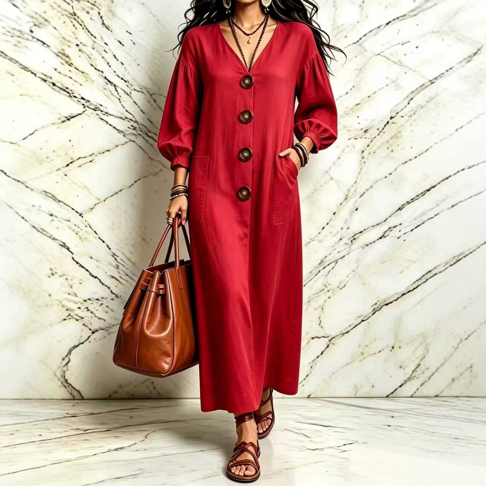 Chic Geometric Women's Dress