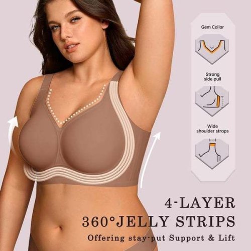 Full Coverage Wire-Free Bra for Comfort and Confidence