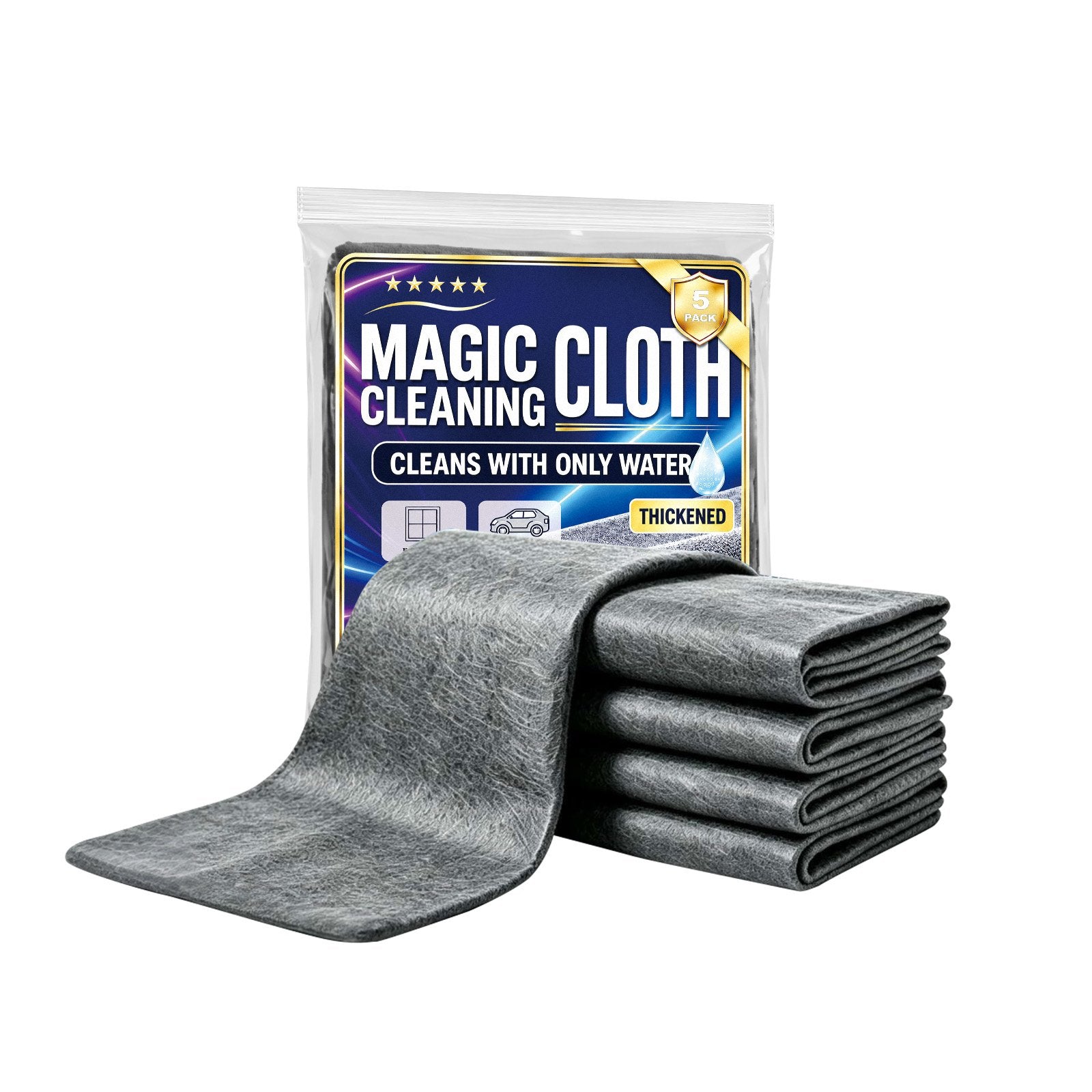 Gentle Skin Cleaning Cloths - 5 Pack