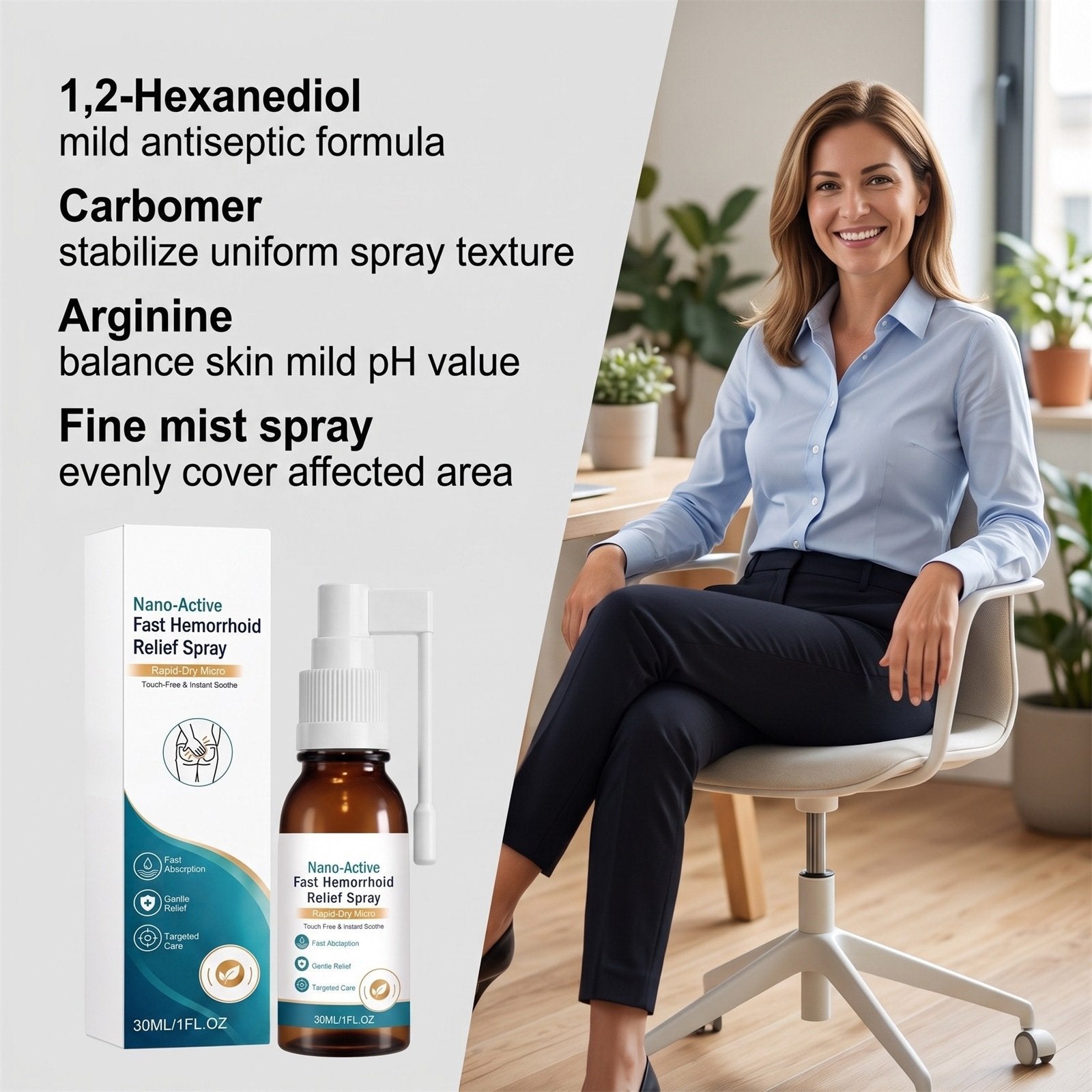 Fast Relief for Hemorrhoid Discomfort Spray