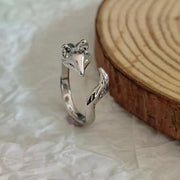 Fox-Shaped Adjustable Open Ring for Women