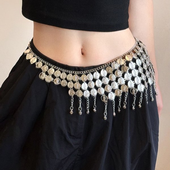Women's Fashion Tassel Bell Waist Chain