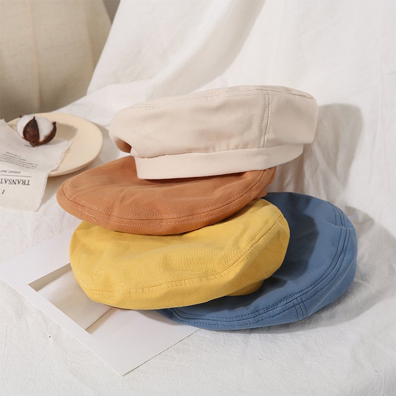 Women's Solid Color Retro Beret Hat