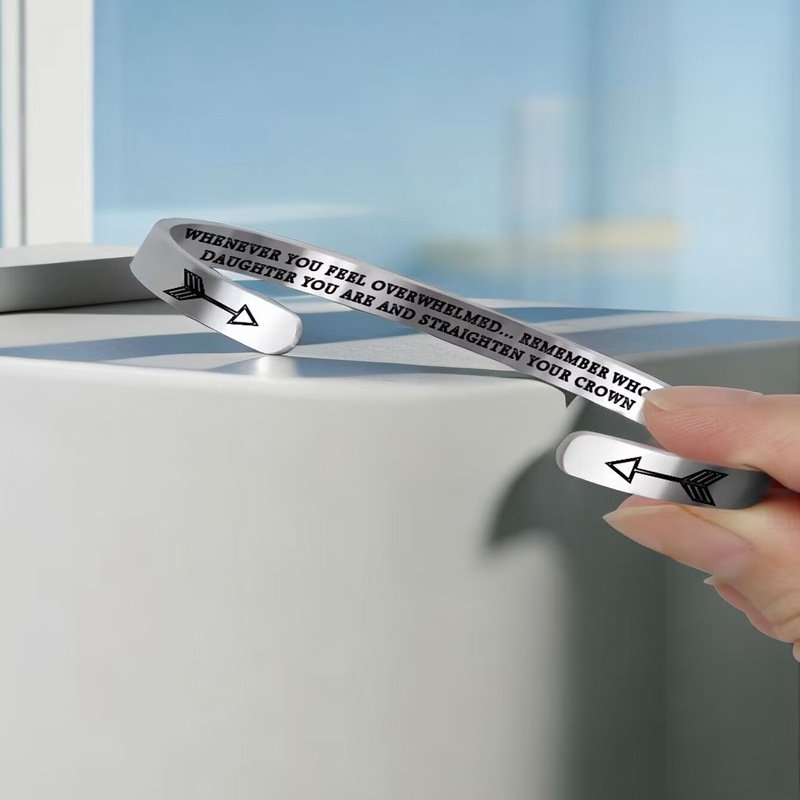 Minimalist Titanium Steel C-Shaped Bracelet