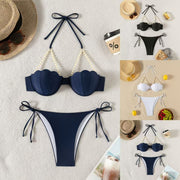Sexy Halter Neck Beach Bikini Set for Women