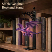 Floating Bookshelf Lamp with Dragon Design
