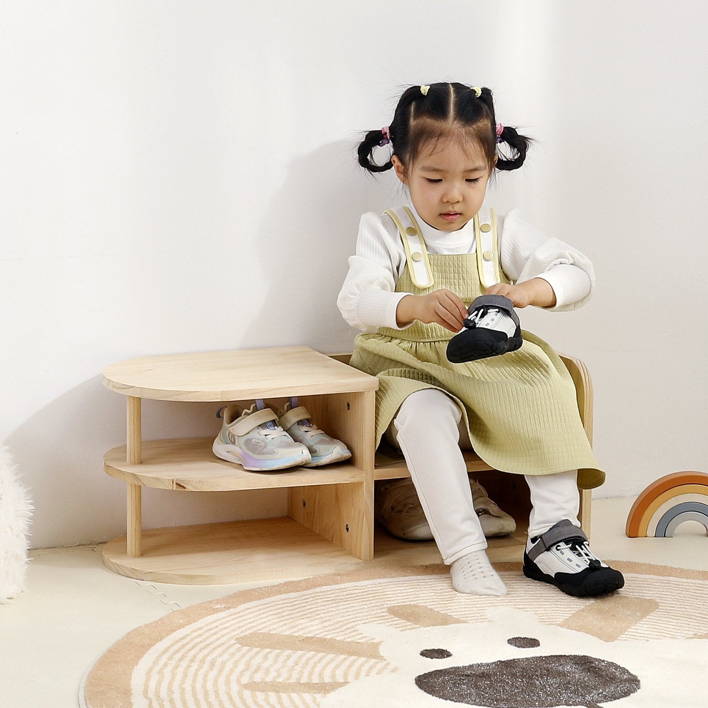 Multi-Functional Entryway Shoe Changer with Storage