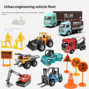 Engineering Vehicle Set Gift Box - Alloy Model Car Kit