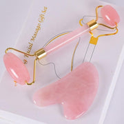 Rose Quartz Eye Massage Roller for Facial Relaxation