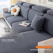 Fleece-Lined Sofa Cover with Non-Slip Bottom