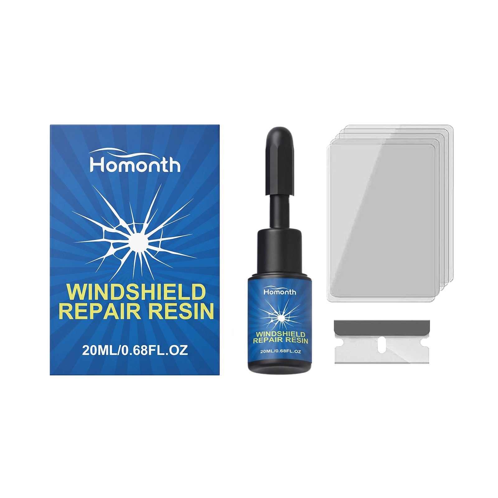 Fast Windshield Repair Resin - Fix Chips & Cracks