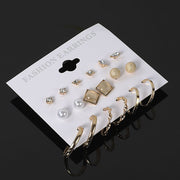 Luxurious Diamond-Encrusted Earring Set