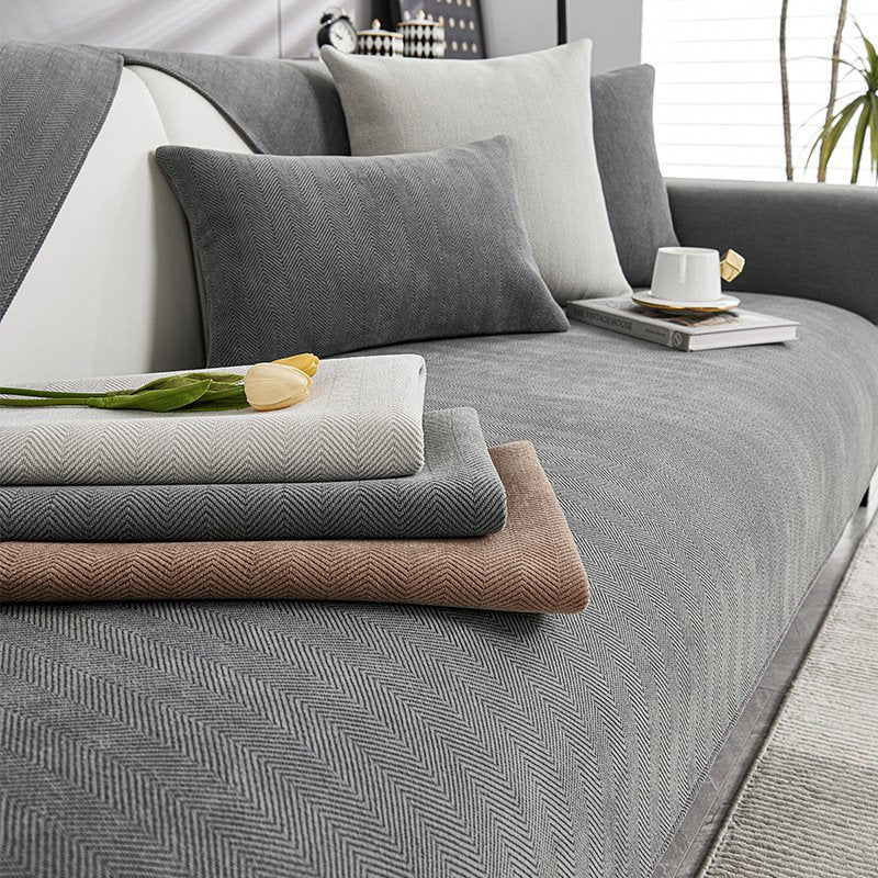 Stay Cool with Chenille Non-Slip Sofa Cushion