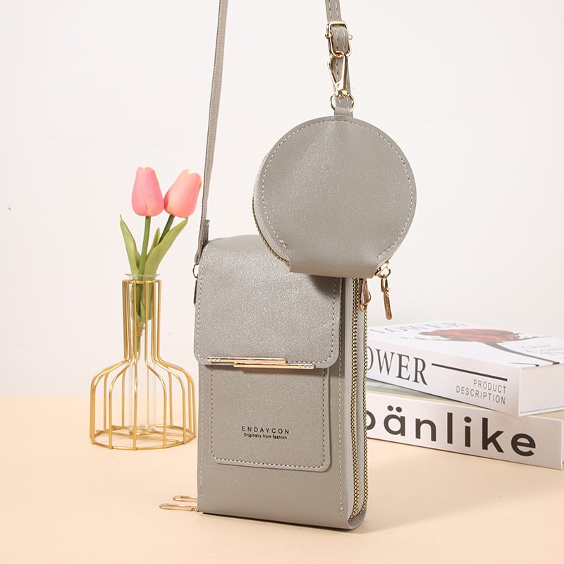Multi-Compartment Crossbody Mini Coin Purse