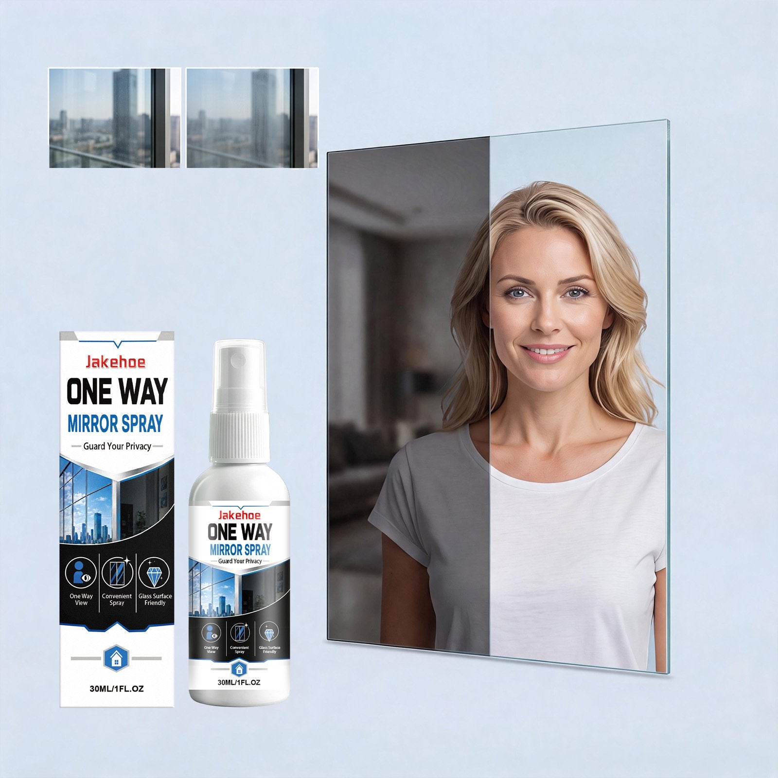 Clear View Outdoor Privacy Screen Spray - Easy Application, One-way Coating