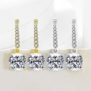 Luxury Diamond-Inlay Square Zircon Earrings